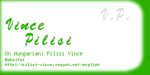 vince pilisi business card